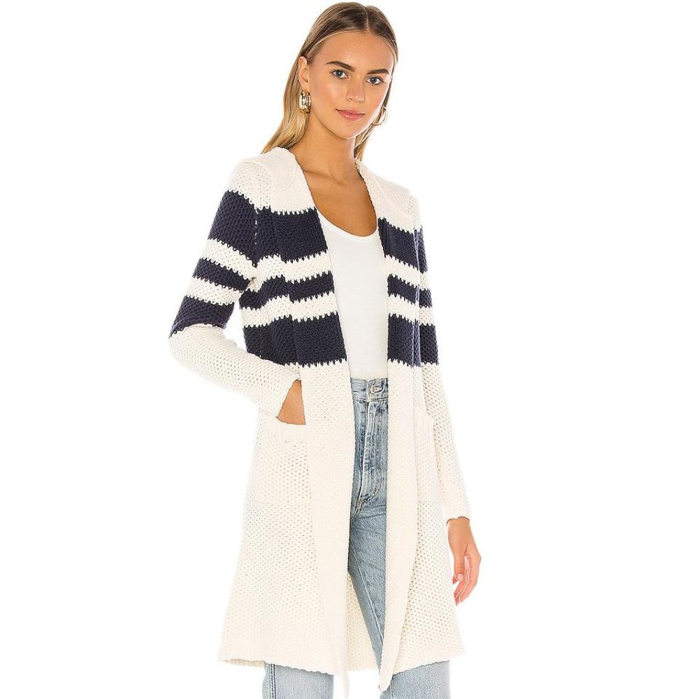 Chaser Thick Knit Hooded Duster sweater revolve NWT